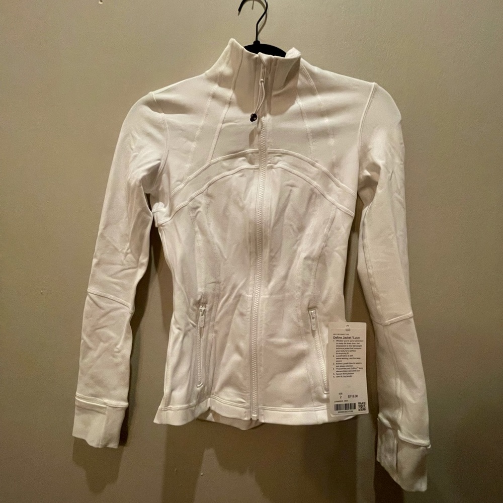 NWT Lululemon White Luon Define Jacket